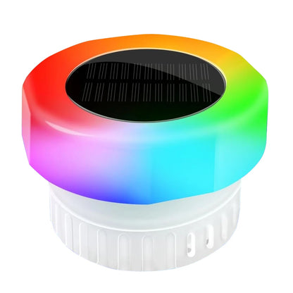 Solar Pool Chlorine Dispenser with LED Light – Floater for Pools & Spas