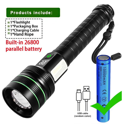 UltraBeam X3000 Rechargeable LED Flashlight – Long-Range, Powerful & Waterproof