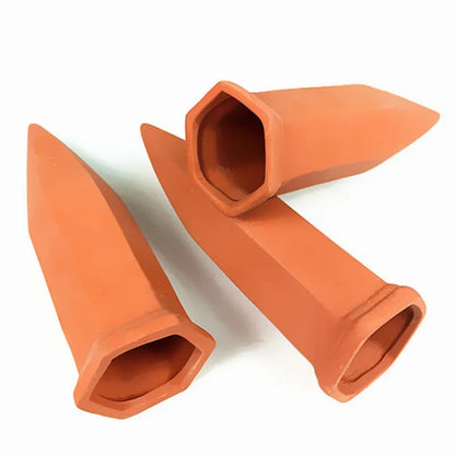 4-Pack Terracotta Plant Watering Stakes – Auto Irrigation