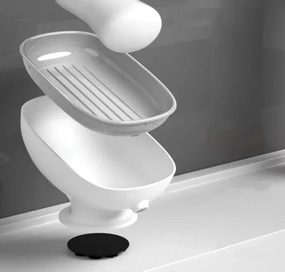 Self Draining Suction Soap Holder – Bathroom & Kitchen Soap Dish