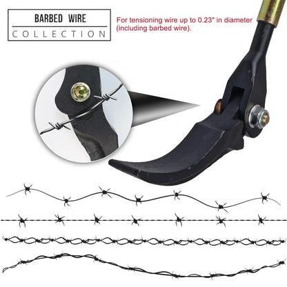 Heavy Duty Fence Wire Tensioner – Barbed Wire Stretcher Tool for Farm Fencing