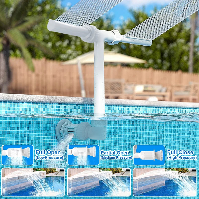 Double Head LED Pool Fountain – Splash, Cool & Relax