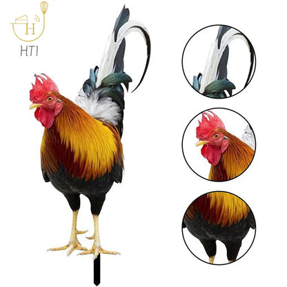 Rooster Garden Statue – Outdoor Chicken Yard Decor