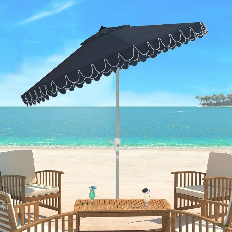 9FT Outdoor Patio Umbrella with Auto Tilt