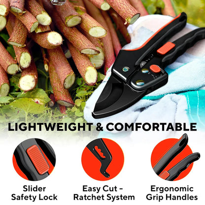 Ergo Garden Clippers – Easy Cut Hand Pruners