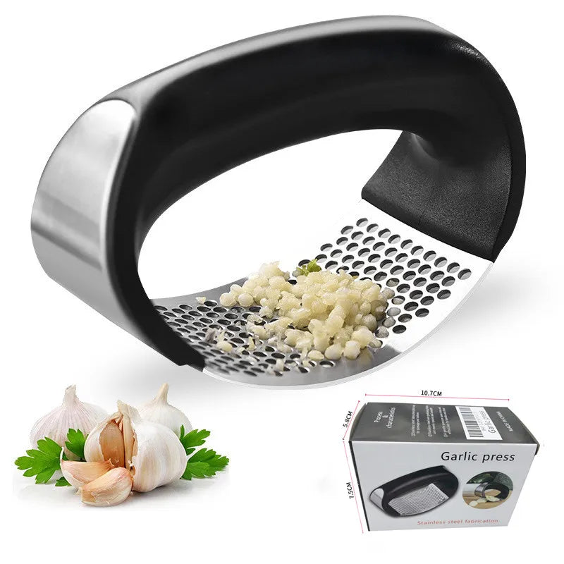 Stainless Steel Garlic Press & Mincer Tool