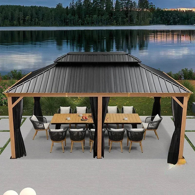 Aluminum Alloy Outdoor Gazebo – Modern Garden & Courtyard Pavilion
