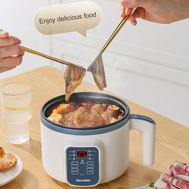 Mini 1.7L Smart Rice Cooker – Non-Stick Multi Cook Pot