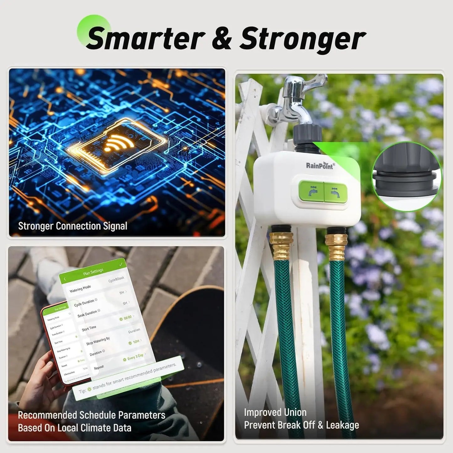 Smart 2-Zone WiFi Garden Water Timer | Automatic Sprinkler Control