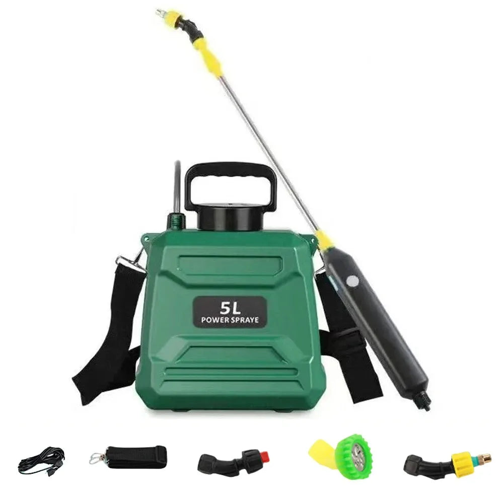 5L/8L Electric Backpack Sprayer – Rechargeable Pressure Sprayer