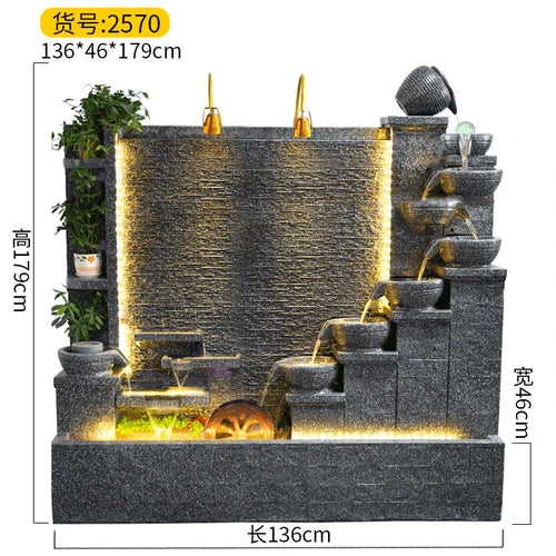 Modern Indoor Water Fountain Wall – Luxury Waterfall Decor