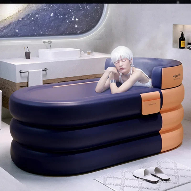 Portable Inflatable Bathtub – Foldable Home Spa Tub for Adults & Kids