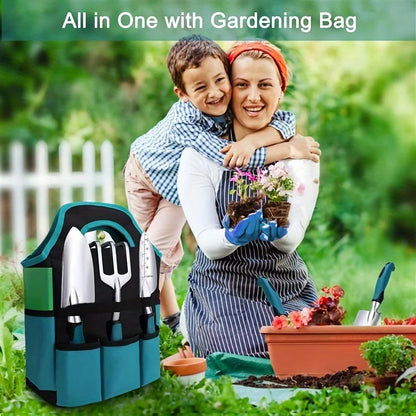7-Piece Heavy Duty Gardening Tool Set with Gloves