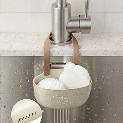 Aluminum Sink Drain Rack – Faucet Sponge & Soap Holder