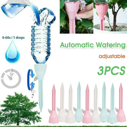 Adjustable Self-Watering Spikes – 3pcs for Indoor & Outdoor Plants