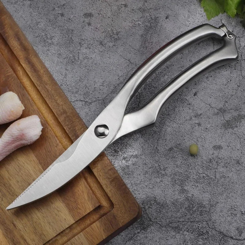 Sharp Stainless Steel Kitchen Scissors – Multi-Purpose Cooking Tool