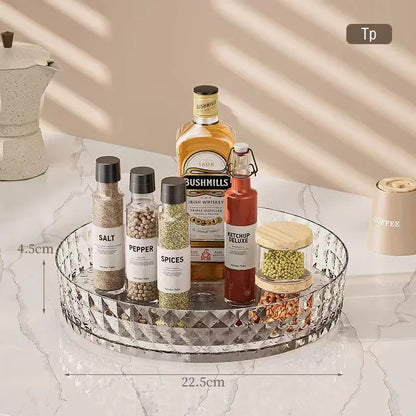 360° Rotating Spice Organizer Tray