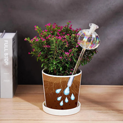 Glass Self-Watering Plant Bulbs – Easy Indoor Drip Irrigation