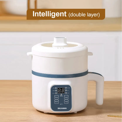 Mini 1.7L Smart Rice Cooker – Non-Stick Multi Cook Pot