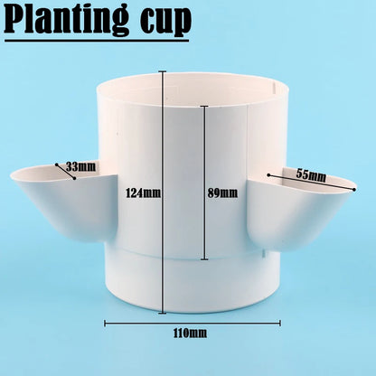 DIY Vertical Hydroponic Garden – 10 Detachable Balcony Planter Cups