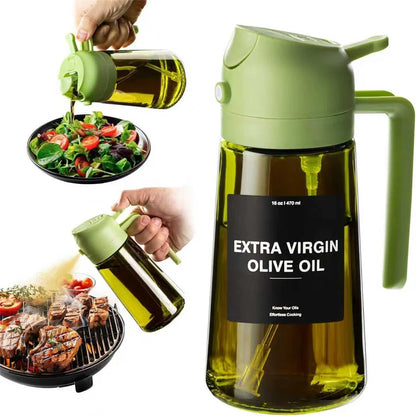 Olive Oil 2-in-1 Oil Sprayer & Dispenser Bottle