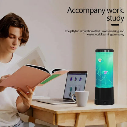 Color Changing Jellyfish Lamp – USB/Battery Night Light for Kids & Home
