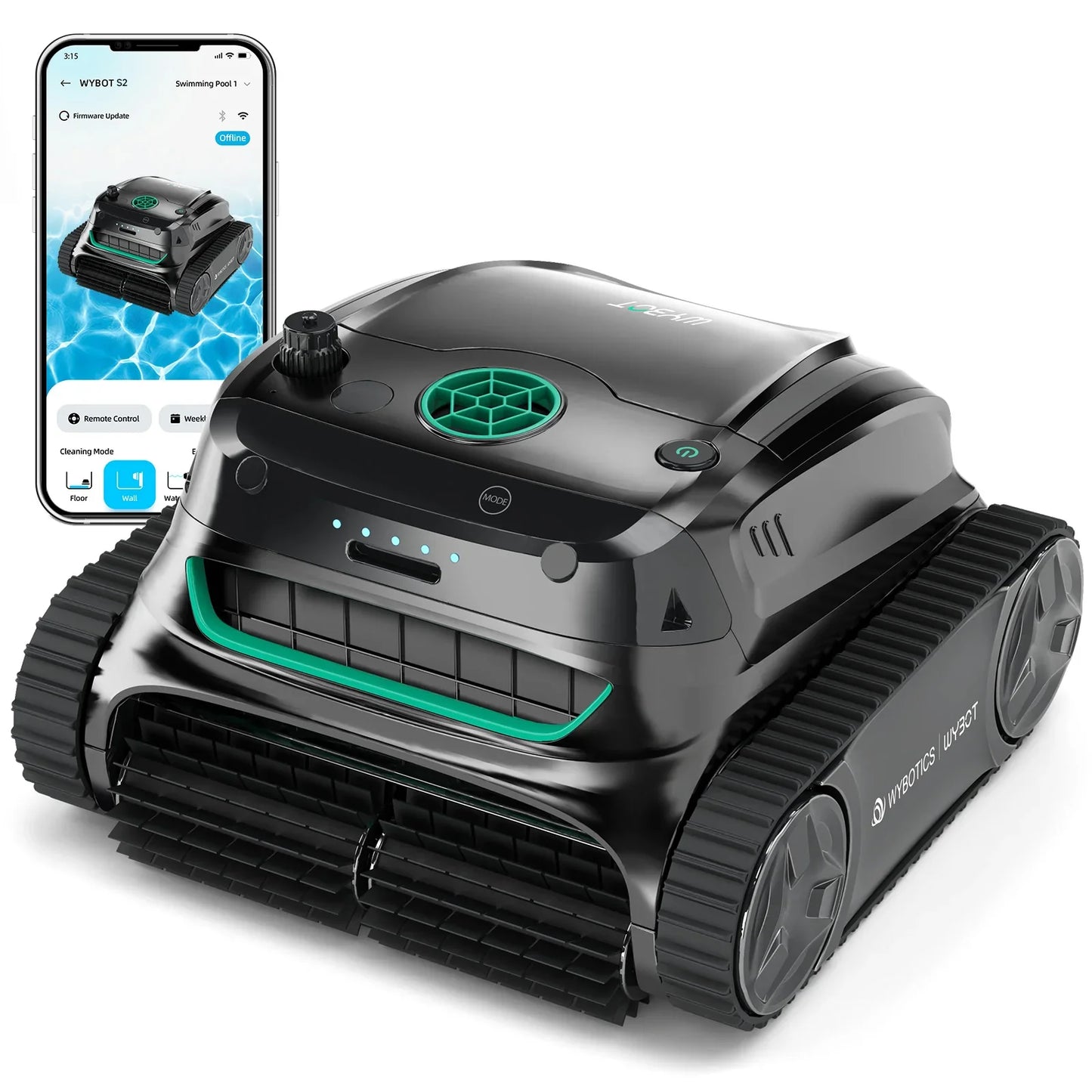Smart Cordless Pool Cleaning Robot S2 – App Control & Wall Climbing