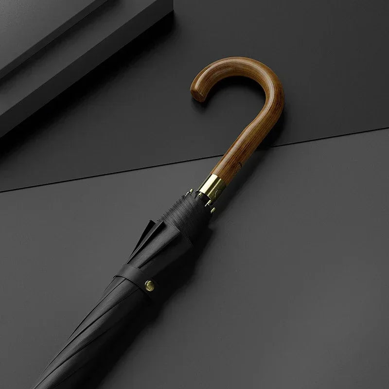 Large Windproof Umbrella – Men & Women, 120cm Long-Handle, Waterproof