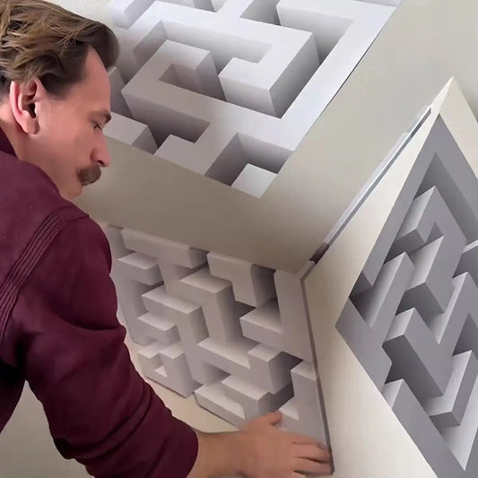 3D Optical Illusion Wall Sticker – Set of 3