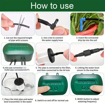 Solar Smart Irrigation Kit – Automatic Watering for Potted Plants