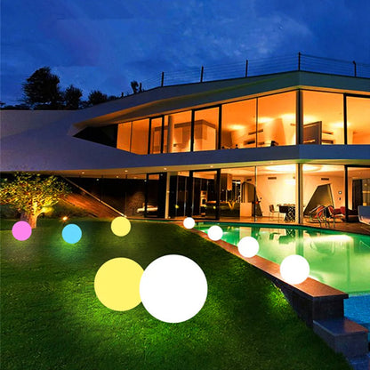LED Garden Ball Light – Waterproof Rechargeable Outdoor Lamp