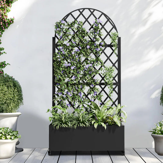 Garden Plant Climbing Trellis – Metal Vine Support Frame