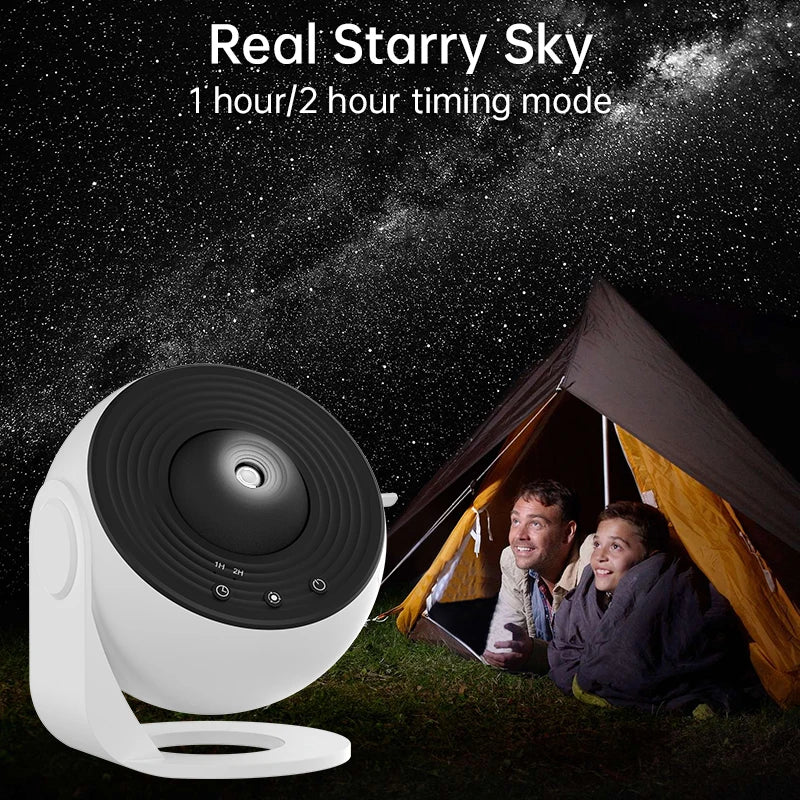 Cozy Bedroom Lighting with a 360° Galaxy Night Light Projector
