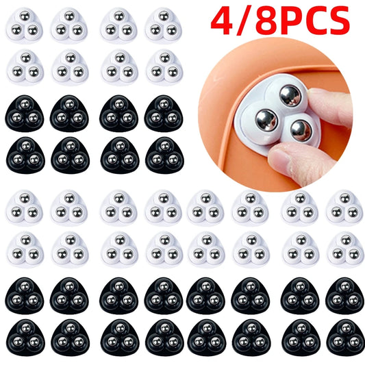 360° Self-Adhesive Mini Caster Wheels for Furniture (4 / 8 PCS)