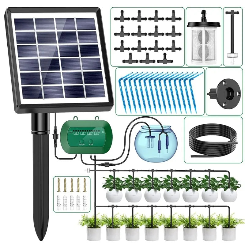 Solar Smart Irrigation Kit – Automatic Watering for Potted Plants