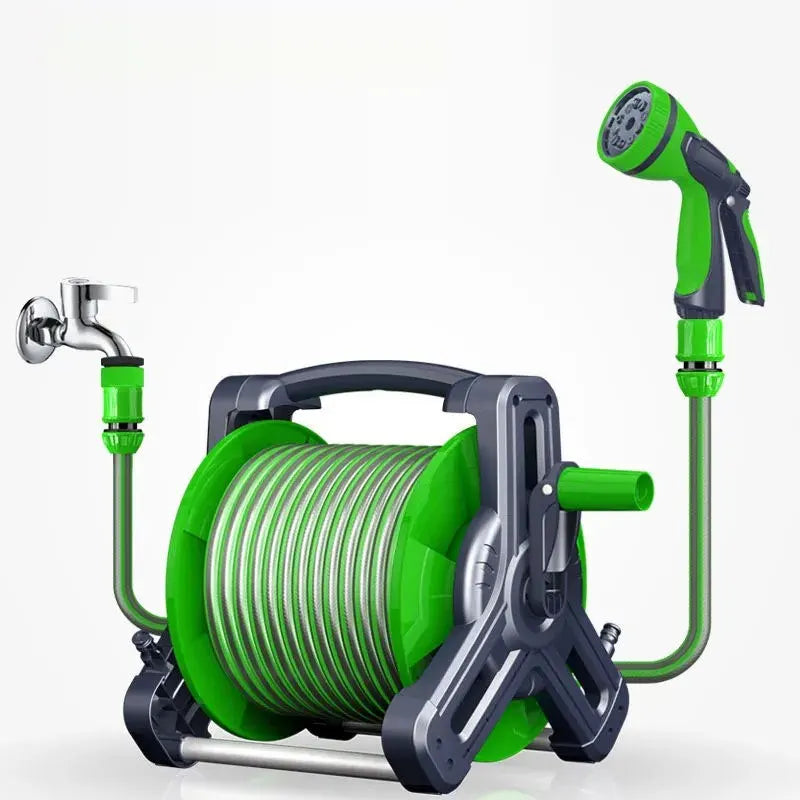 Auto-Retractable Garden Hose Reel – Heavy Duty Wall Mount