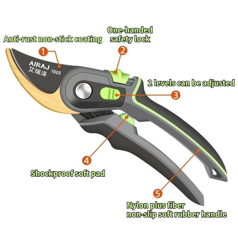 Bypass Pruning Shears – Sharp & Comfortable Gardening Scissors