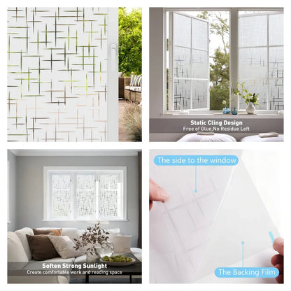 Frosted Window Privacy Film – Static Cling & UV Protection