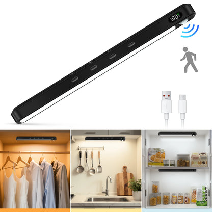 WILLED Rechargeable Motion Sensor Cabinet Light – 3 Colors Dimmable Night Bar
