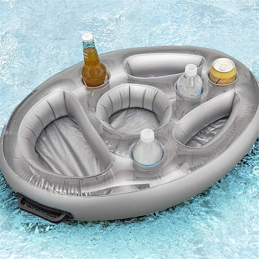 Inflatable Pool Drink Holder Tray – 8 Cup Floating Cooler