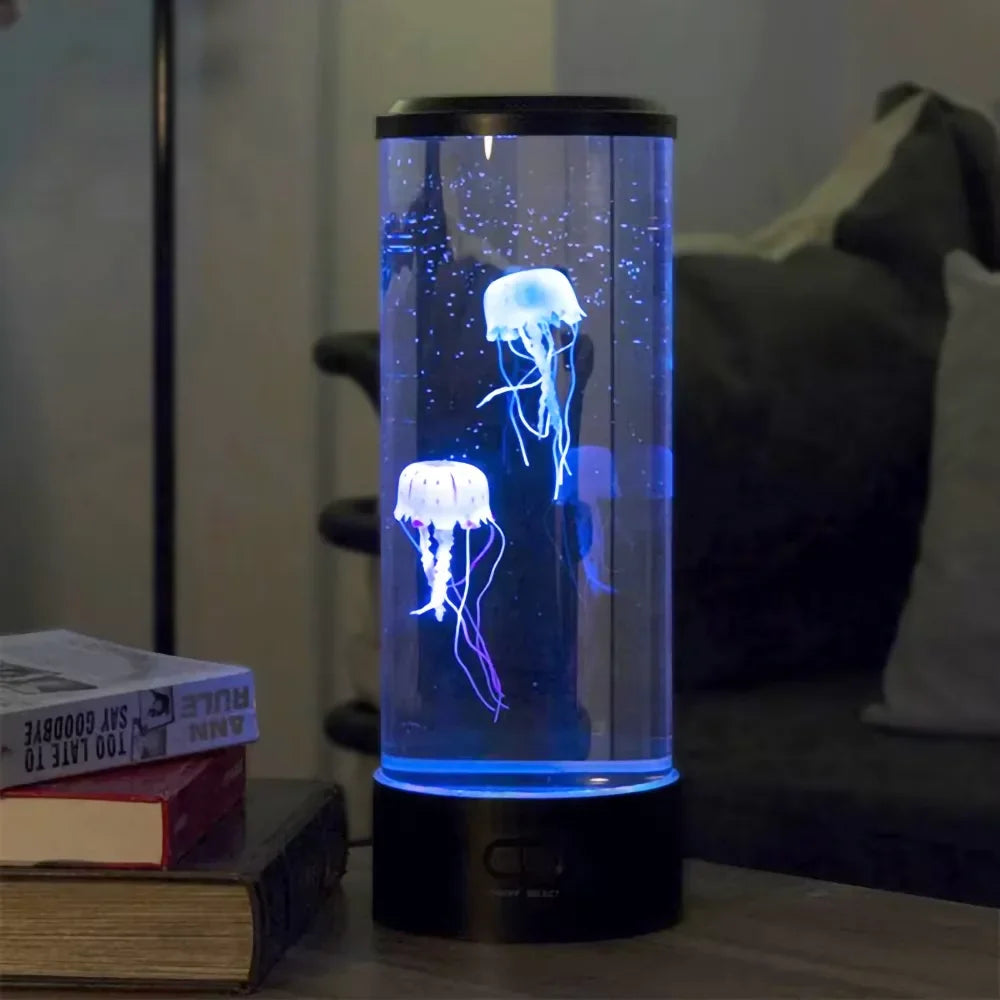 Color Changing Jellyfish Lamp – USB/Battery Night Light for Kids & Home