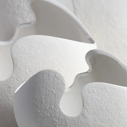 Nordic White Ceramic Egg Shell Vase – Minimalist Home Decor