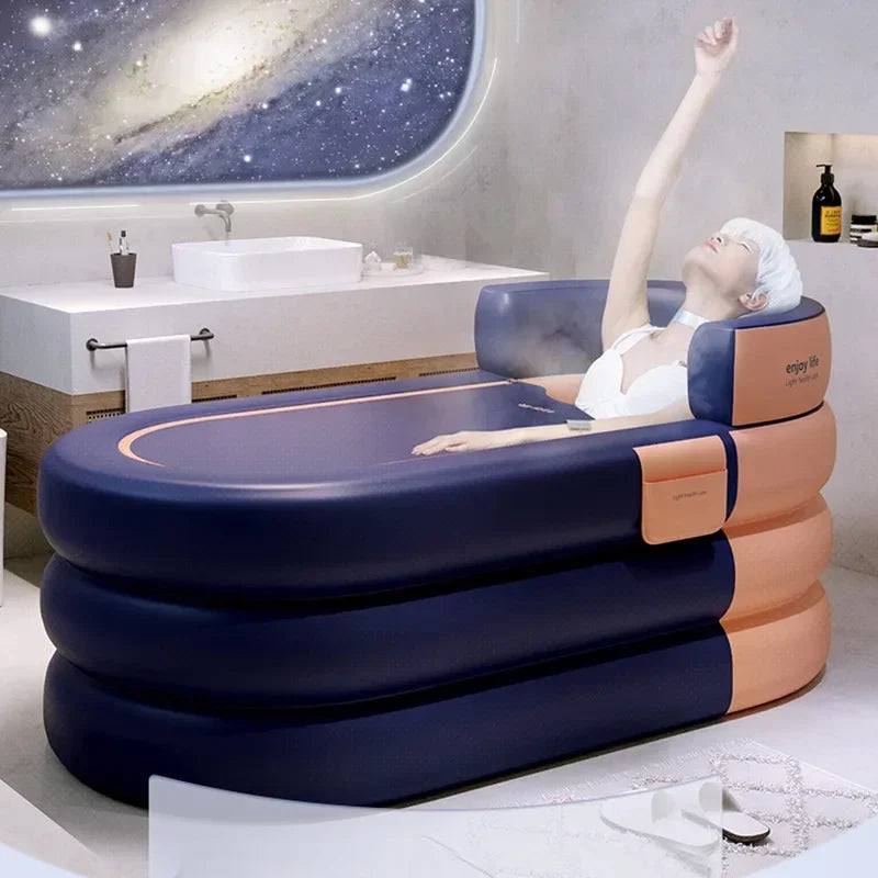 Portable Inflatable Bathtub – Foldable Home Spa Tub for Adults & Kids
