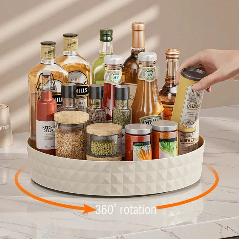 360° Rotating Spice Organizer Tray