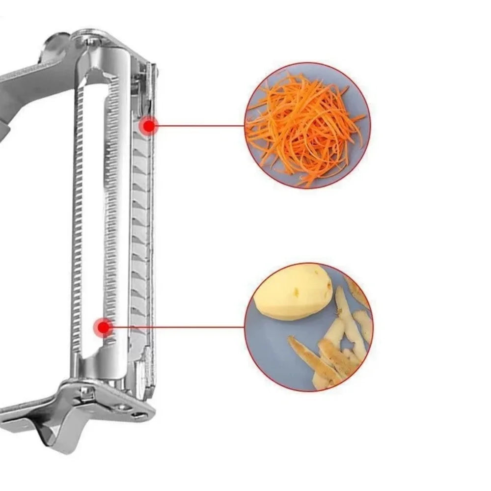 2-in-1 Stainless Steel Vegetable Peeler & Julienne Cutter