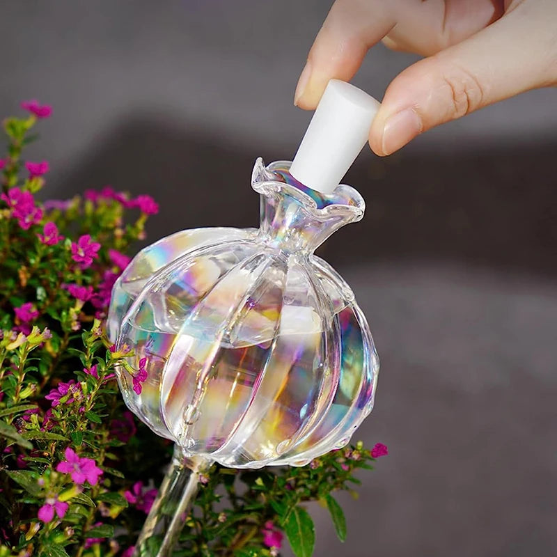 Glass Self-Watering Plant Bulbs – Easy Indoor Drip Irrigation
