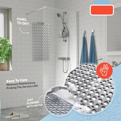 Non-Slip Shower & Bathtub Mat with Suction Cups