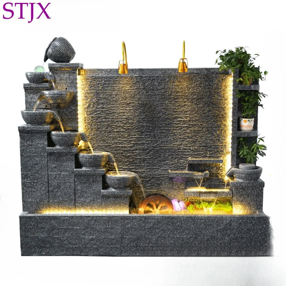 Modern Indoor Water Fountain Wall – Luxury Waterfall Decor