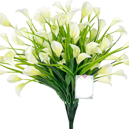 33cm Artificial Calla Lily Bouquet – Silk Flowers for Home & Wedding