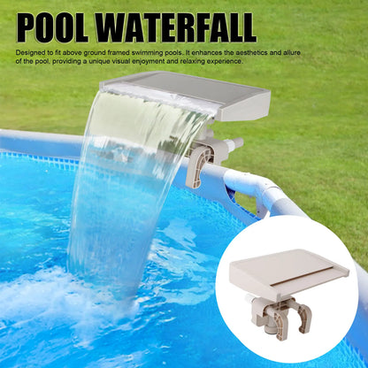 Relaxing Pool Waterfall Cascade – Detachable PVC Fountain